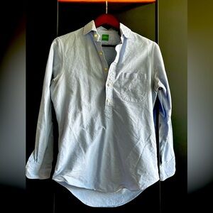 Sid Mashburn Blue Oxford Popover